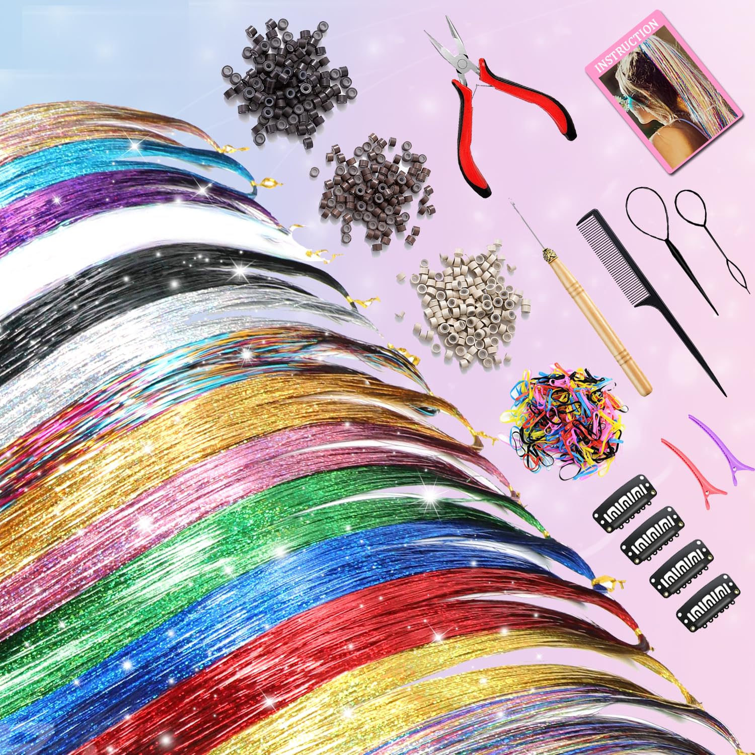 SparkPro Mighty Hair Tinsel Kit