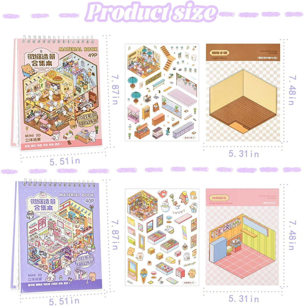 Mini Scene Sticker Book