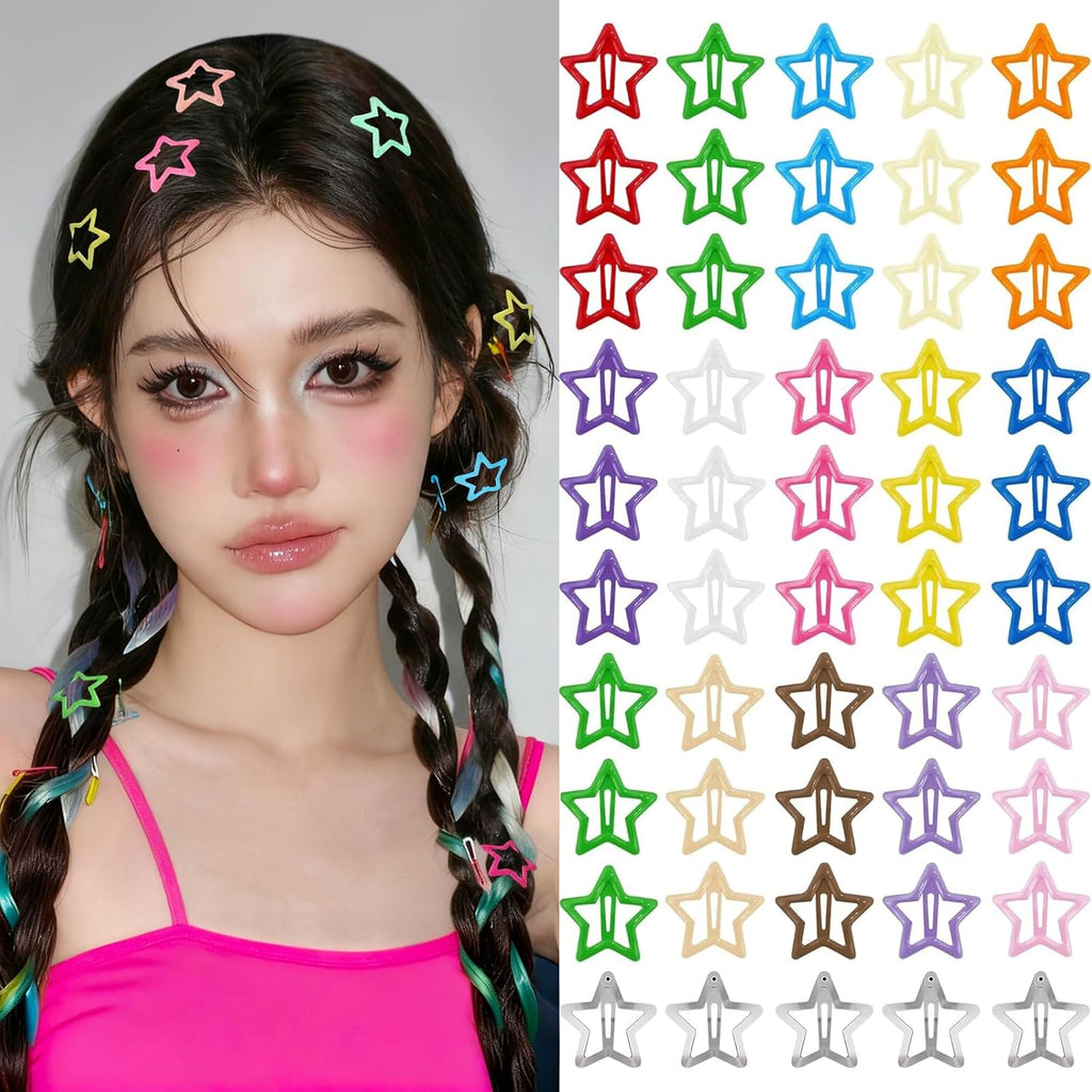 Star Snap Hair Clips Pack