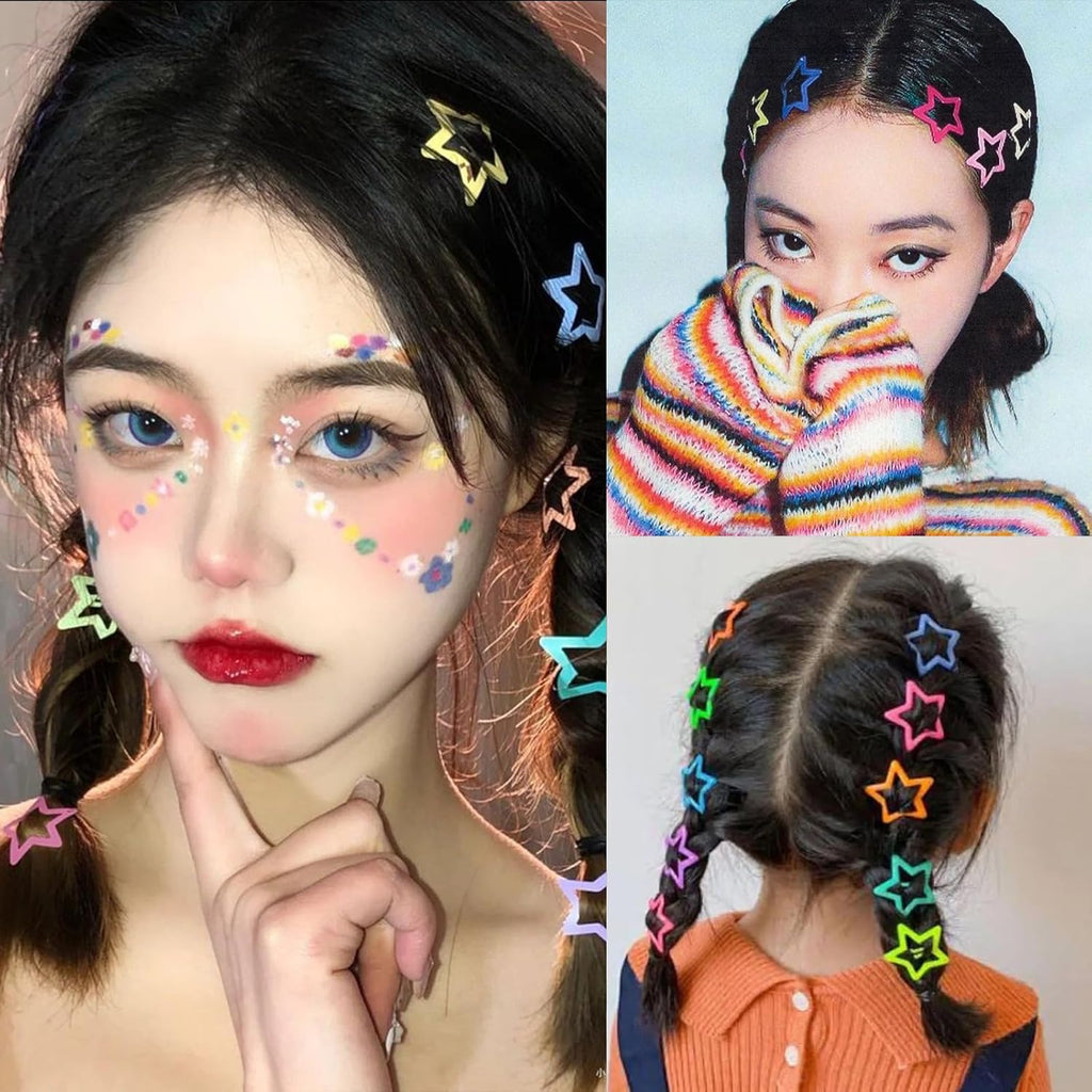Star Snap Hair Clips Pack